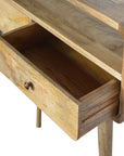 Kela Mango Wood Console Table with Two Drawers