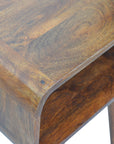 Aruba Mango Wood Bedside Table in Chestnut