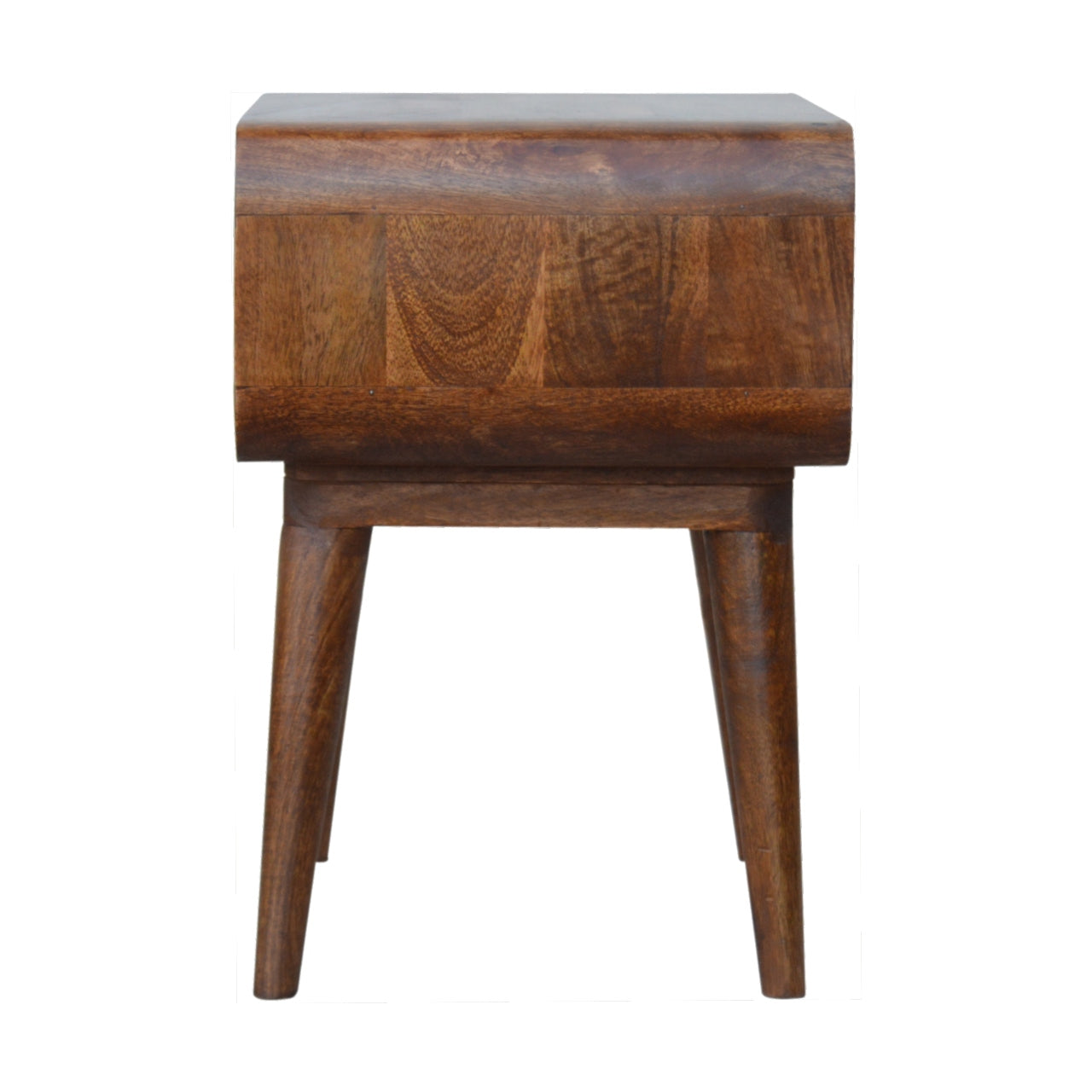 Aruba Mango Wood Bedside Table in Chestnut