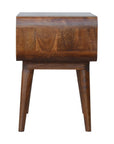 Aruba Mango Wood Bedside Table in Chestnut