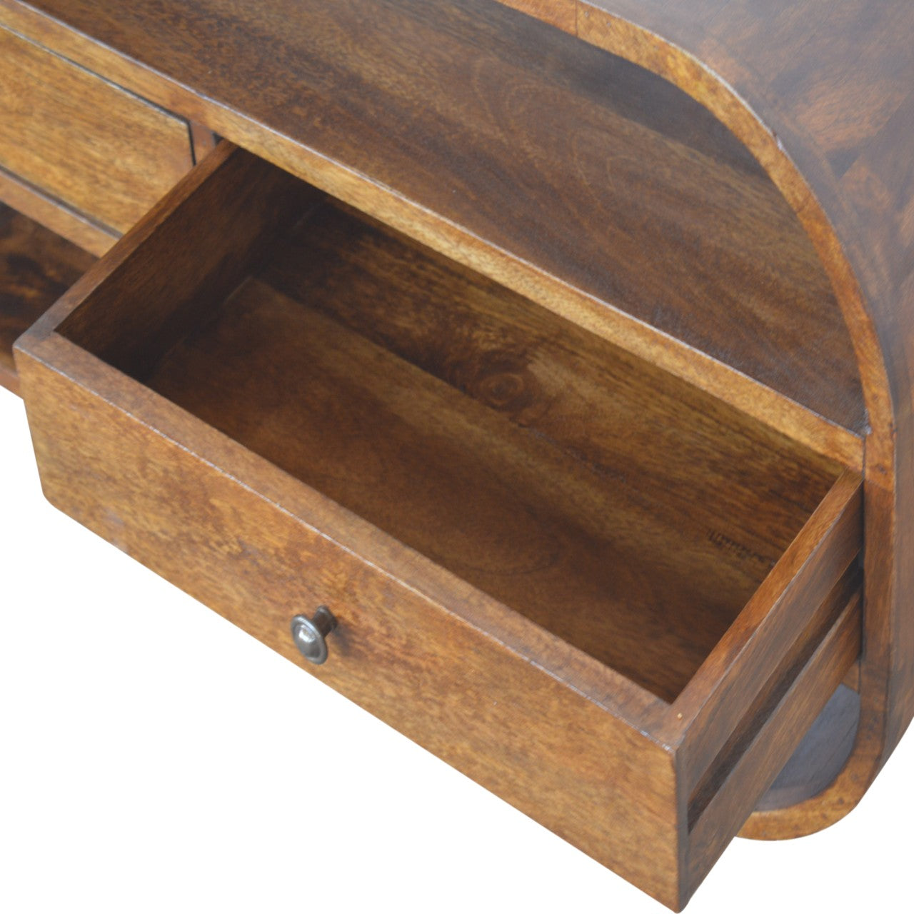 Puerto Mango Wood TV Unit in Chestnut