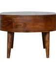 Chestnut Rounded Coffee Table